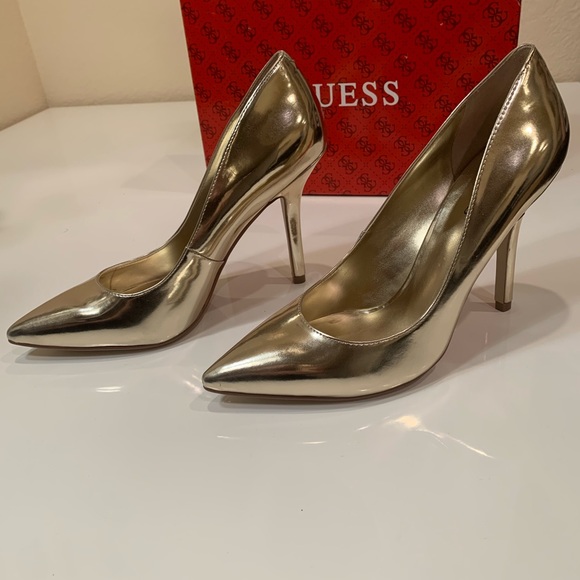 Guess Shoes - Gold Guess Heels